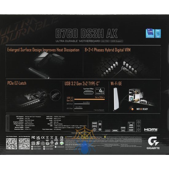 Материнская плата Gigabyte B760 DS3H AX Soc-1700 Intel B760 4xDDR5 ATX AC`97 8ch(7.1) GbLAN RAID+HDMI+DP фото 24