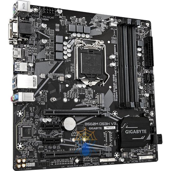 Материнская плата Gigabyte B560M DS3H V3 Soc-1200 Intel H470 4xDDR4 mATX AC`97 8ch(7.1) GbLAN+VGA+DVI+HDMI фото 3