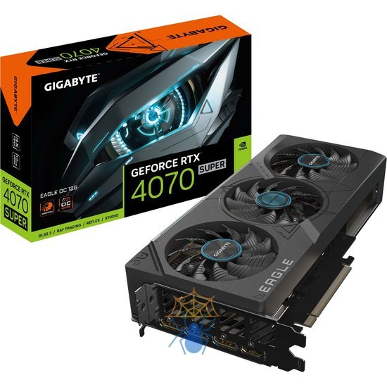 Видеокарта Gigabyte PCI-E 4.0 GV-N407SEAGLE OC-12GD NVIDIA GeForce RTX 4070 Super 12Gb 192bit GDDR6X 2535/21000 HDMIx1 DPx3 HDCP Ret фото 8