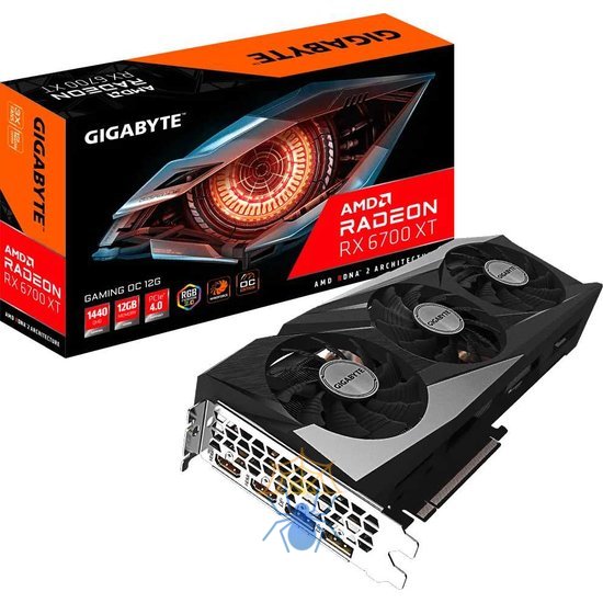 Видеокарта Gigabyte PCI-E 4.0 GV-R67XTGAMING OC-12GD AMD Radeon RX 6700XT 12Gb 192bit GDDR6 2514/16000 HDMIx2 DPx2 HDCP Ret фото