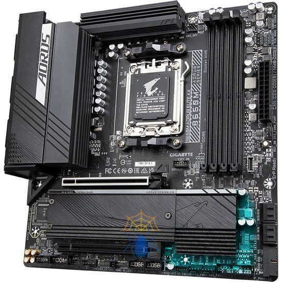 Материнская плата Gigabyte B650M AORUS ELITE AX SocketAM5 AMD B650 4xDDR5 mATX AC`97 8ch(7.1) 2.5Gg RAID+HDMI+DP фото 5