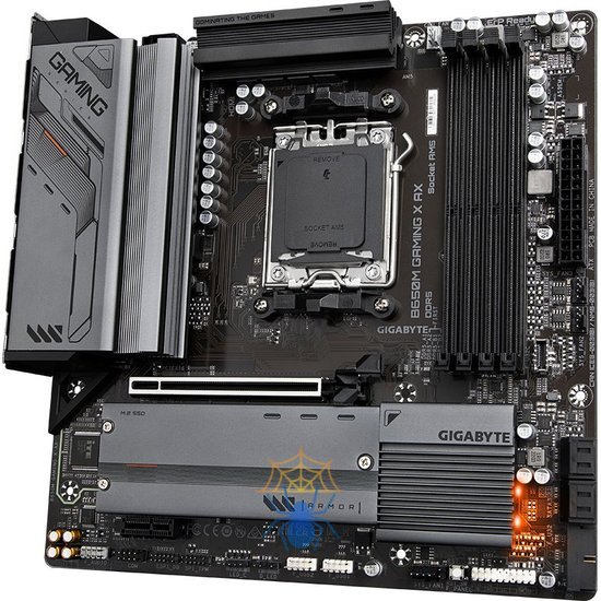 Материнская плата Gigabyte B650M GAMING X AX SocketAM5 AMD B650 4xDDR5 mATX AC`97 8ch(7.1) 2.5Gg RAID+HDMI+DP фото 5