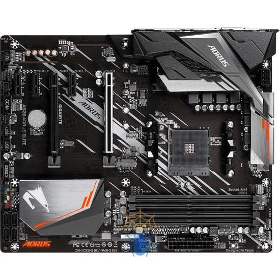 Материнская плата Gigabyte A520 AORUS ELITE Soc-AM4 AMD A520 4xDDR4 ATX AC`97 8ch(7.1) GbLAN RAID+DVI+HDMI фото