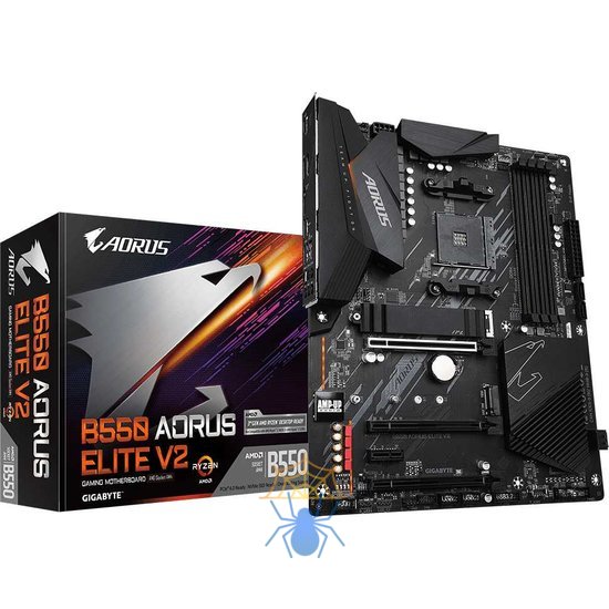 Материнская плата Gigabyte B550 AORUS ELITE V2 Soc-AM4 AMD B550 4xDDR4 ATX AC`97 8ch(7.1) 2.5Gg RAID+HDMI+DP фото 4