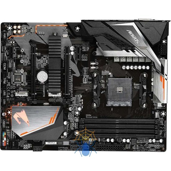 Материнская плата Gigabyte B450 AORUS ELITE V2 Soc-AM4 AMD B450 4xDDR4 ATX AC`97 8ch(7.1) GbLAN RAID+DVI+HDMI фото