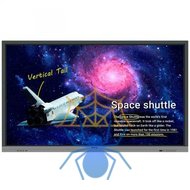 Интерактивная панель 75" 16:9 3840x2160(UHD 4K) IPS, TOUCH, 20-touch point, 60 Hz, 550cd/m2, H178°/V178°, 1200:1, 1.07B, 8ms, VGA, 4xHDMI, RJ-45,  4xUSB Type A, 2xUSB Type B, Speakers, OPS Slot, 18/7, 3Y, Black фото