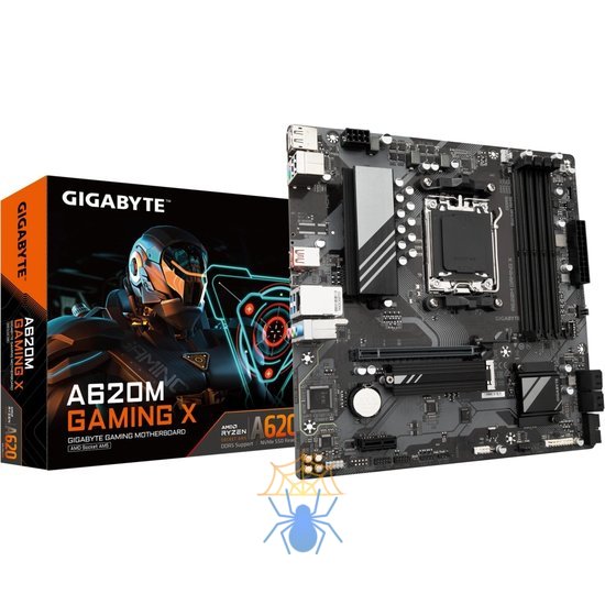 Материнская плата Gigabyte A620M GAMING X SocketAM5 AMD A620 4xDDR5 mATX AC`97 8ch(7.1) GbLAN RAID+HDMI+DP фото 6