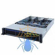 Серверная платформа Gigabyte Server Platform R282-N81 2U CPU(2)3rd Gen Xeon/2xHeatsink up to 270W/DIMM(32)/16x2,5''SATA/SAS/8x2,5''SATA/SAS/NVMe/2x2.5"SATA/SAS rear/2x1GbE/6xFHHL,2xLP/2x1600W/Rails  6NR282N81MR фото 2