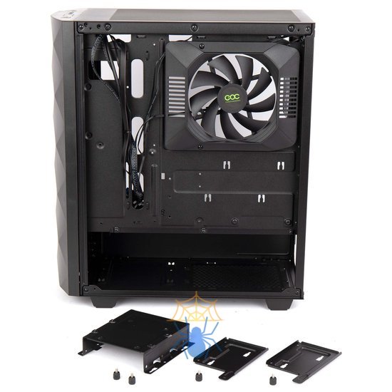 Корпус Hiper DCB черный без БП ATX 5x120mm 5x140mm 1xUSB2.0 1xUSB3.0 audio bott PSU фото 11