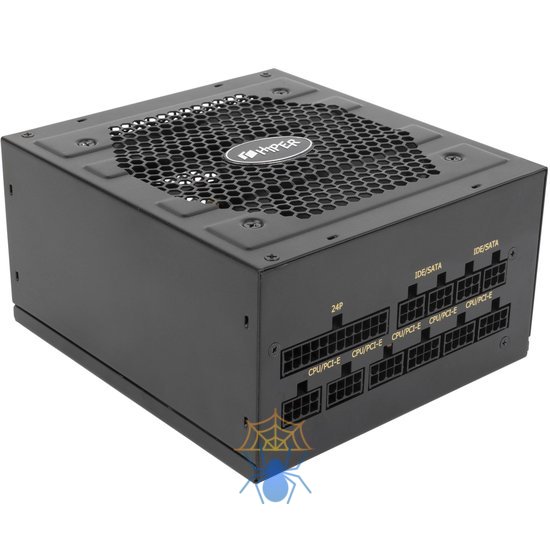 Блок питания Hiper ATX 750W HPB-750FMK2 80+ gold 24pin APFC 120mm fan 6xSATA Cab Manag RTL фото