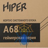 Корпус Hiper A68 черный без БП mATX 1x80mm 1x92mm 2xUSB2.0 1xUSB3.0 audio фото 14