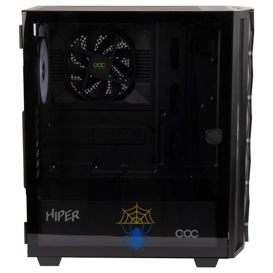 Корпус Hiper DCB черный без БП ATX 5x120mm 5x140mm 1xUSB2.0 1xUSB3.0 audio bott PSU фото 4