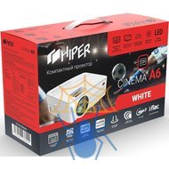 Проектор Hiper Cinema A6 White LCD 2500Lm (800x480) 1800:1 ресурс лампы:50000часов 2xUSB typeA 1xHDMI 1кг фото 6