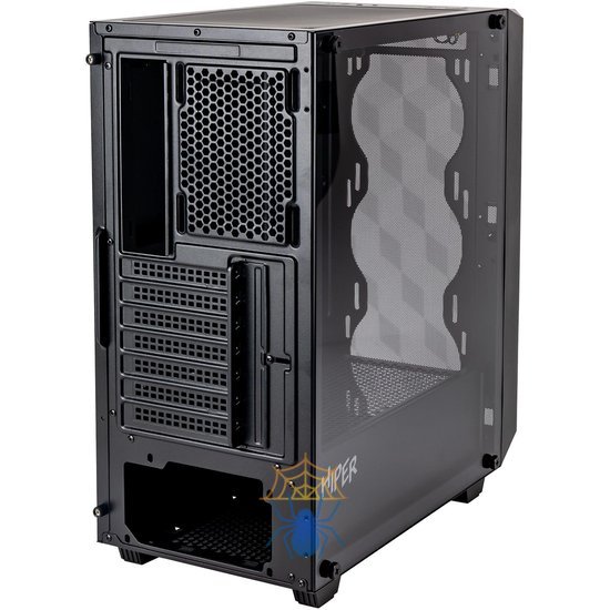 Корпус Hiper BH34-1 черный без БП ATX 5x120mm 2x140mm 2x200mm 1xUSB3.0 audio bott PSU фото 7