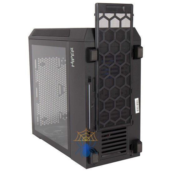 Корпус Hiper PB81 черный без БП ATX 4x120mm 2xUSB2.0 2xUSB3.0 audio bott PSU фото 15