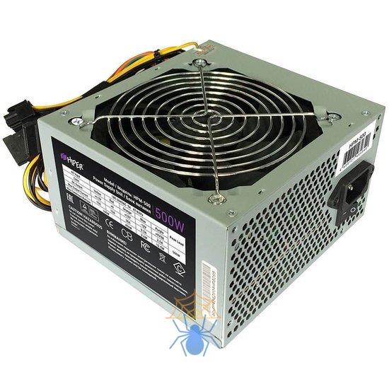 Блок питания Hiper ATX 500W HPM-500 (20+4pin) PPFC 120mm fan 3xSATA фото 4