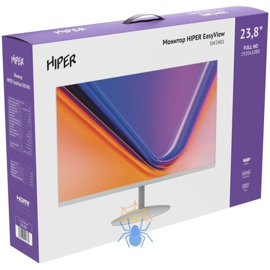 Монитор Hiper 23.8" EasyView SW2401 белый IPS LED 5ms 16:9 HDMI M/M матовая 250cd 178гр/178гр 1920x1080 75Hz FreeSync VGA DP FHD 3.5кг фото 20