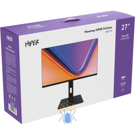 Монитор Hiper 27" ProView KB2710 черный IPS LED 5ms 16:9 HDMI M/M матовая HAS Piv 250cd 178гр/178гр 1920x1080 75Hz FreeSync DP FHD USB 4.5кг фото 20