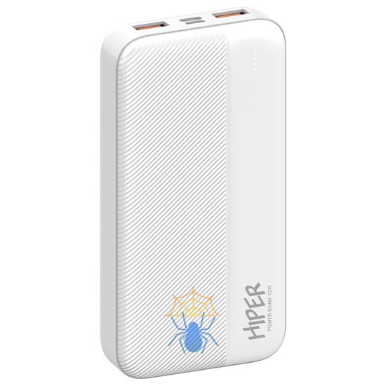 Мобильный аккумулятор Hiper SM20000 20000mAh 12W 2.4A 2xUSB-A/USB-C белый (SM20000 WHITE) фото