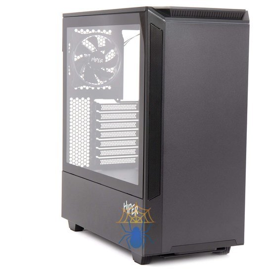 Корпус Hiper PB81 черный без БП ATX 4x120mm 2xUSB2.0 2xUSB3.0 audio bott PSU фото 2