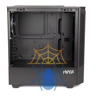 Корпус Hiper PB81 черный без БП ATX 4x120mm 2xUSB2.0 2xUSB3.0 audio bott PSU фото 6