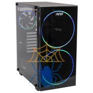 Корпус Hiper BH33 черный без БП ATX 3x120mm 2x140mm 1xUSB2.0 1xUSB3.0 audio bott PSU фото