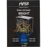 Блок питания Hiper ATX 600W HPB-600D 80+ bronze (20+4pin) APFC 120mm fan 6xSATA фото 11