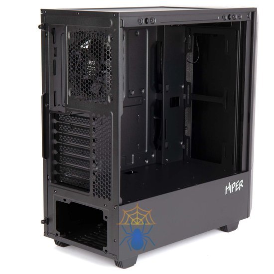 Корпус Hiper PB81 черный без БП ATX 4x120mm 2xUSB2.0 2xUSB3.0 audio bott PSU фото 7