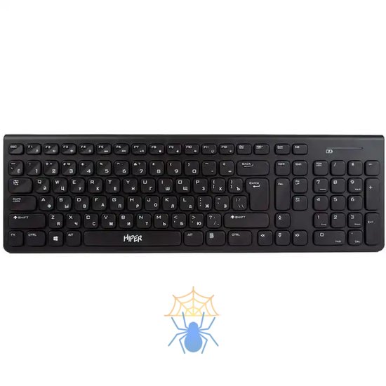 Клавиатура HIPER WIRELESS KEYBOARD HOKW-111, black фото