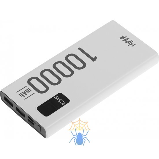 Мобильный аккумулятор Hiper EP 10000mAh QC/PD 22.5W 5A 2xUSB-A/USB-C белый (EP 10000 WHITE) фото 3