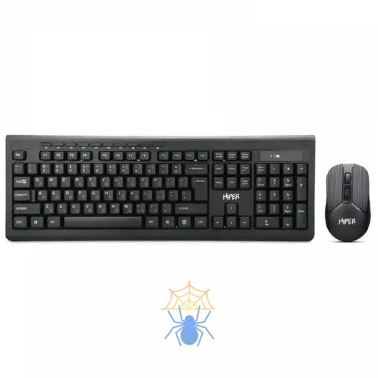 Клавиатура+мышь HIPER WIRELESS SET KEYBOARD/MOUSE OSW-2100 BLACK фото