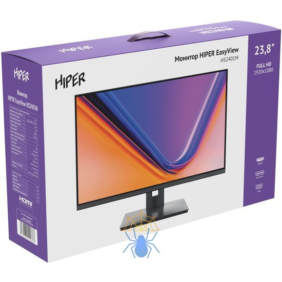 Монитор Hiper 23.8" EasyView HS2401M черный IPS LED 5ms 16:9 HDMI M/M матовая 250cd 178гр/178гр 1920x1080 75Hz FreeSync VGA DP FHD 3.5кг фото 4