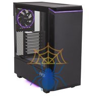 Корпус Hiper PB81 черный без БП ATX 4x120mm 2xUSB2.0 2xUSB3.0 audio bott PSU фото