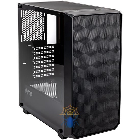 Корпус Hiper BH34-1 черный без БП ATX 5x120mm 2x140mm 2x200mm 1xUSB3.0 audio bott PSU фото