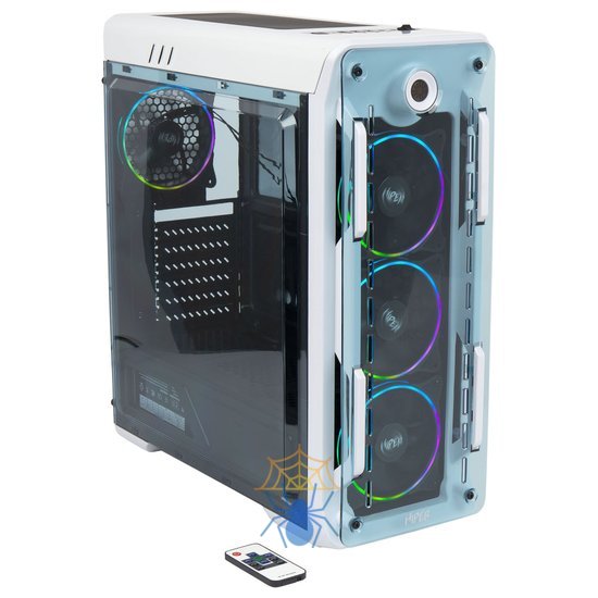 Корпус Hiper OW белый без БП ATX 2x120mm 2xUSB2.0 1xUSB3.0 audio bott PSU фото