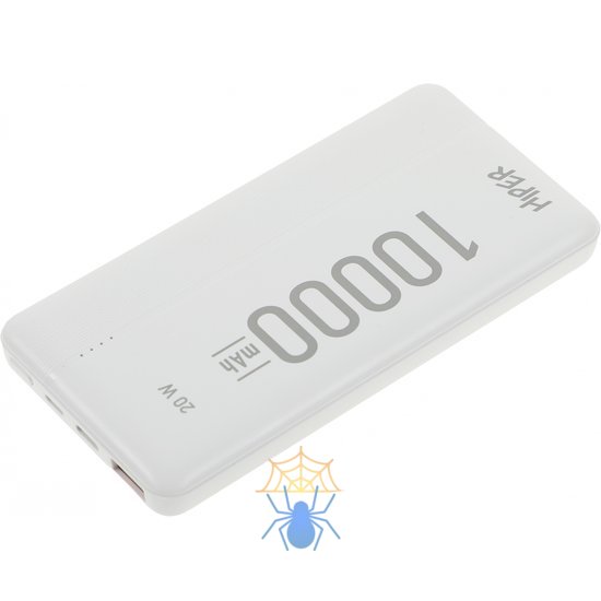 Мобильный аккумулятор Hiper MX Pro 10000 10000mAh QC/PD 20W 3A USB-A/USB-C белый (MX PRO 10000 WHITE) фото 2