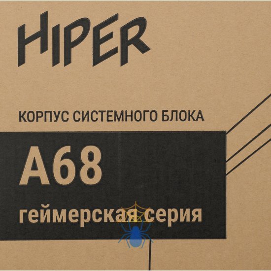 Корпус Hiper A68 черный без БП mATX 1x80mm 1x92mm 2xUSB2.0 1xUSB3.0 audio фото 14