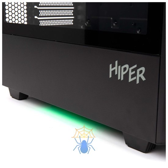 Корпус Hiper PB81 черный без БП ATX 4x120mm 2xUSB2.0 2xUSB3.0 audio bott PSU фото 21