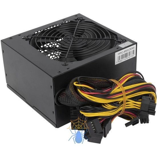 Блок питания Hiper ATX 650W HPC-650 80+ (20+4pin) APFC 120mm fan 5xSATA фото 3