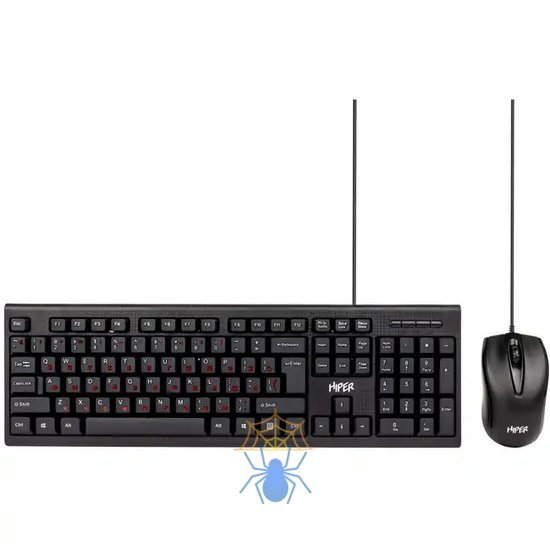 Клавиатура+мышь HIPER WIRED SET KEYBOARD/MOUSE HOS-211 BLACK фото