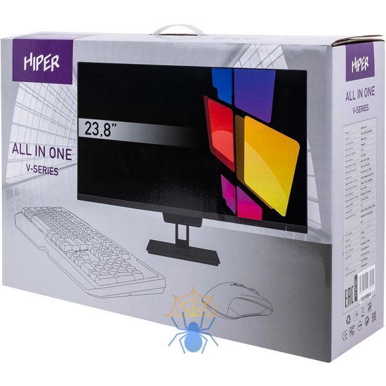 Моноблок Hiper V28 23.8" Full HD i5 12400 (2.5) 16Gb SSD512Gb UHDG 730 Linux Astra GbitEth WiFi BT 120W клавиатура мышь Cam черный 1920x1080 фото 22