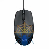 Мышь HIPER WIRED MOUSE OM-1100, USB, 1600dpi, 4but, 1.8m, black фото