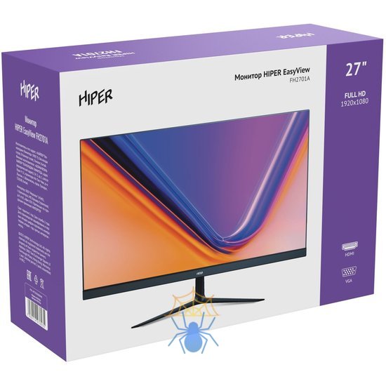 Монитор Hiper 27" EasyView FH2701A черный IPS LED 5ms 16:9 HDMI M/M матовая 250cd 178гр/178гр 1920x1080 75Hz FreeSync VGA FHD 3.6кг фото 15