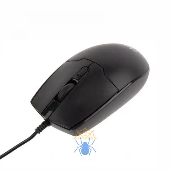 Мышь HIPER WIRED MOUSE OM-1100, USB, 1600dpi, 4but, 1.8m, black фото 3