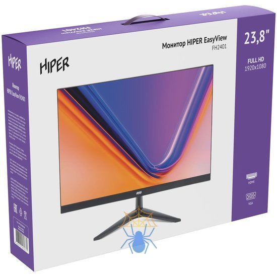 Монитор Hiper 23.8" EasyView FH2401 черный IPS LED 16:9 HDMI M/M матовая 250cd 178гр/178гр 1920x1080 75Hz FreeSync VGA FHD 2.75кг фото 15