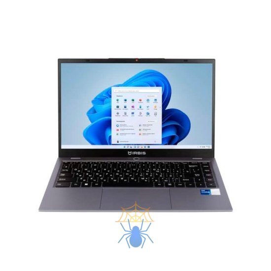 Ноутбук IRBIS 14NBP3003 14" FHD (1920x1080) IPS 300cd,Core i5-1235U,16Gb DDR4-3200(1),512Gb SSD,Wi-Fi 6+BT 5,5300mAh,Metal case,Kbd Backlit,FPS,TPM 2.0,1.55kg,Grey,3y warranty,Win11Pro фото