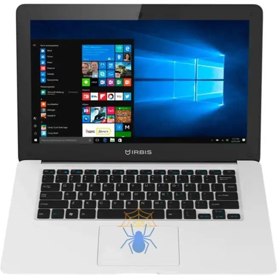 Ноутбук IRBIS NB62, 14" (1920x1080IPS), Intel Atom Z8350 4x1.8Ghz, 2048MB, 32GB, cam 0.3MPx, Wi-Fi,  jack 3.5, 8000 mAh, Plastic, White, Windows 10 фото 2