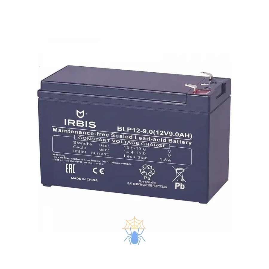 IRBIS VRLA-AGM battery general purpose BLP12-9.0, 12V/9,0AH, F2 terminal фото