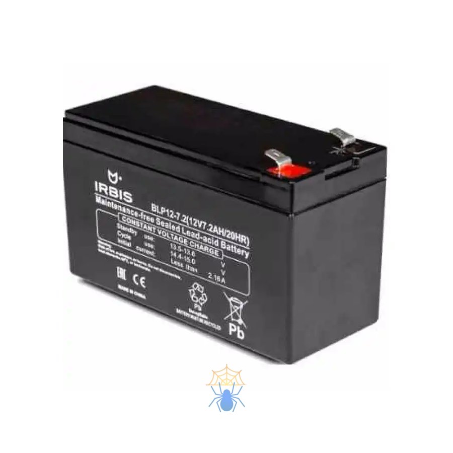 IRBIS VRLA-AGM battery general purpose BLP12-7,2, 12V/7,2AH, F2 terminal фото