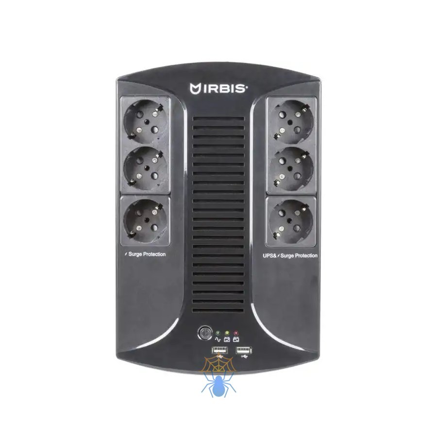 Источник бесперебойного питания IRBIS UPS Personal plus  800VA/480W, AVR, 6xSchuko outlets(6 w battery support), 1 years warranty фото